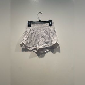 Lulu lemon low rise white athletic shorts